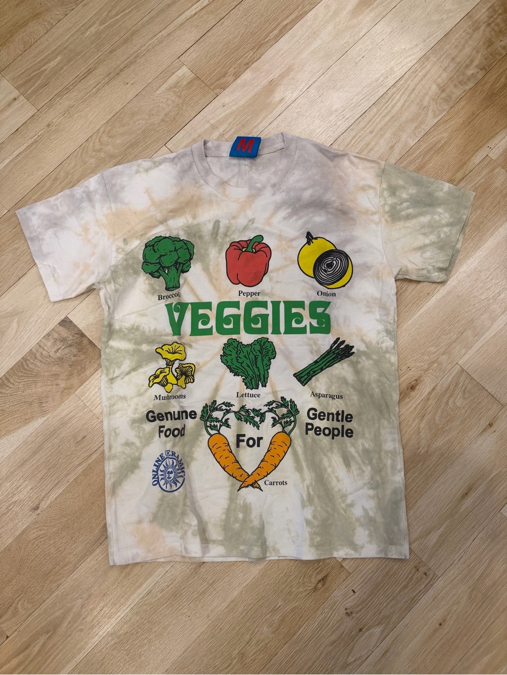 Online Ceramics 'Veggies' Tie-Dye Graphic Tee